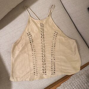 Boutique Tan/Cream Tank Size M